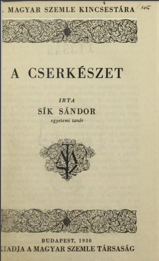 sik sandor a cserkeszet